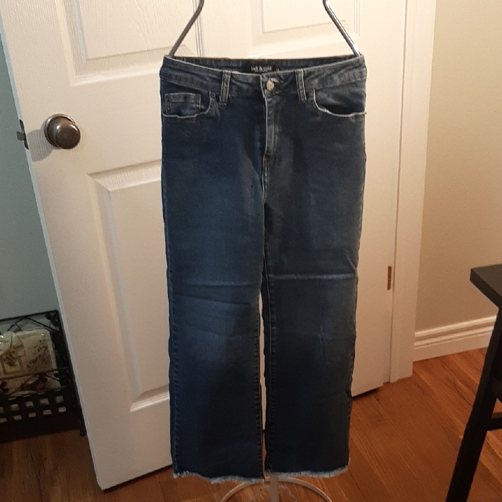 INDI and COLD Dark Blue Straight Leg Women's Jeans